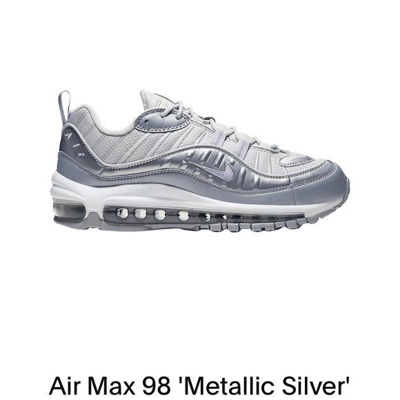 nike air max 98 metallic silver